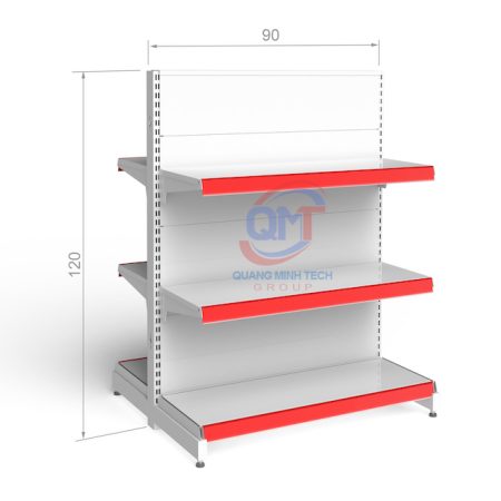 kệ siêu thị liền tôn 3 tầng 120x90