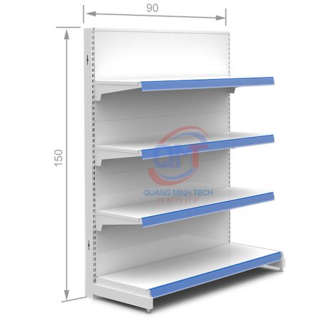 Kệ siêu thị tôn liền đơn 4 tầng 150x90 (cm) uy tín, chất lượng