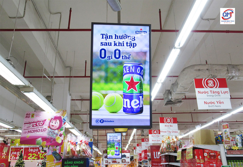 Quảng cáo sản phẩm trong siêu thị